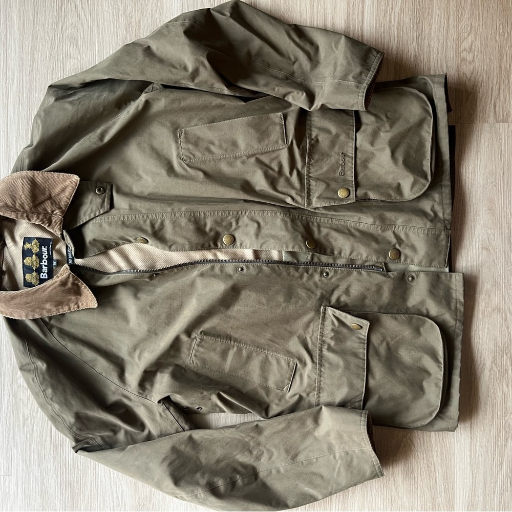Barbour Men's Ashby Olive Showerproof Jacket